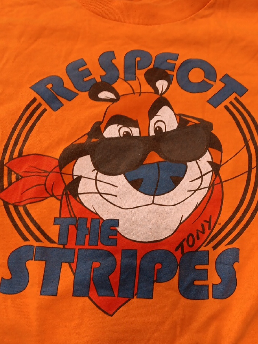 Kelloggs Mens Orange 'Respect the Stripes' Graphic Tee